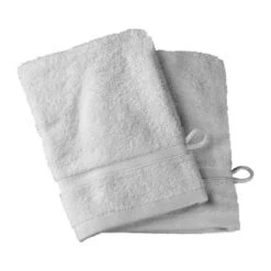 Sensei Maison Serviettes De Toilette 2 Gants En Coton Bio Blanc 16x22 Cm -Gants de toilette Soldes 2 gants en coton bio blanc 16x22 cm 6