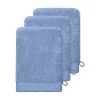 Sensei Maison Serviettes De Toilette 3 Gants De Toilette Zéro Twist 560gr/m² Cobalt 16x22 Cm