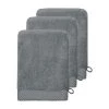 Sensei Maison Serviettes De Toilette 3 Gants De Toilette Zéro Twist 560gr/m² Galet 16x22 Cm