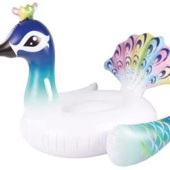 Jumbo Bag Accessoires Et Serviettes De Plage Bouée Gonflable Pour Adulte En Forme De Paon