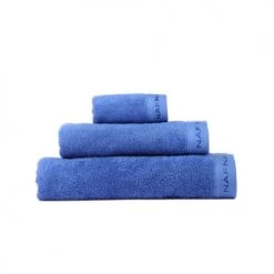Gants de toilette Soldes 16 Naf Naf Ensemble De Bain CASUAL-Set De Bain Trois Pièces Bleu Mer