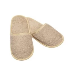 Linandelle Peignoirs Et Chaussons De Bain Chausson De Bain En Eponge Ivoire Taille 41 -Gants de toilette Soldes chausson de bain en eponge beige clair taille 41 4