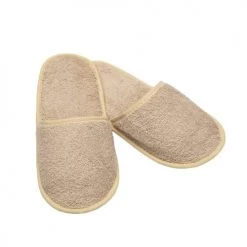 Linandelle Peignoirs Et Chaussons De Bain Chausson De Bain En Eponge Beige Clair Taille 42