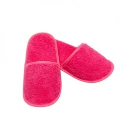 Linandelle Peignoirs Et Chaussons De Bain Chausson De Bain En Eponge Rose Fuschia Taille 38