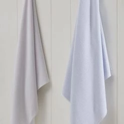 Sensei Maison Décoration De Jardin Drap De Plage/bain Une Face éponge 100x180cm Bleu -Gants de toilette Soldes drap de plage bain une face eponge 100x180cm bleu 5