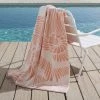 Anne De Solène Décoration De Jardin Drap De Plage Coton 100x180 Cm Orange -Gants de toilette Soldes drap de plage coton 100x180 cm orange
