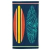 Maison Jean-Vier Accessoires Et Serviettes De Plage  Drap De Plage Coton Bleu 100x180 Cm
