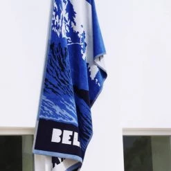 Maison Jean-Vier Décoration De Jardin Drap De Plage Coton Bleu 100x180 Cm -Gants de toilette Soldes drap de plage coton bleu 100x180 cm 8