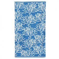 Maison Jean-Vier Décoration De Jardin Drap De Plage Coton Bleu 100x180 Cm