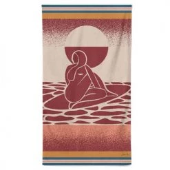 Maison Jean-Vier Décoration De Jardin Drap De Plage Coton Terracotta 100x180 Cm