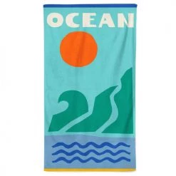 Maison Jean-Vier Décoration De Jardin Drap De Plage Coton Turquoise 100x180 Cm