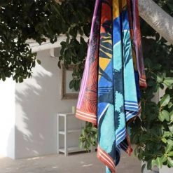 Maison Jean-Vier Décoration De Jardin Drap De Plage Coton Turquoise 100x180 Cm -Gants de toilette Soldes drap de plage coton turquoise 100x180 cm 9