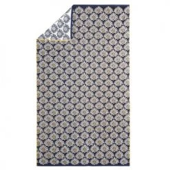 Essix Accessoires Et Serviettes De Plage Drap De Plage En Jacquard De Coton Bleu 100x180