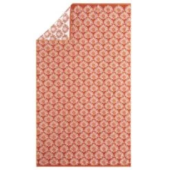 Essix Accessoires Et Serviettes De Plage  Drap De Plage En Jacquard De Coton Bleu 100x180 -Gants de toilette Soldes drap de plage en jacquard de coton orange 100x180 1
