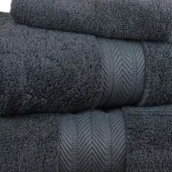 Sensei Maison Ensemble De Bain 3 Pièces Anthracite -Gants de toilette Soldes ensemble de bain 3 pieces anthracite 1