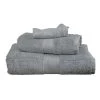 Sensei Maison Ensemble De Bain 3 Pièces Gris Perle -Gants de toilette Soldes ensemble de bain 3 pieces gris perle