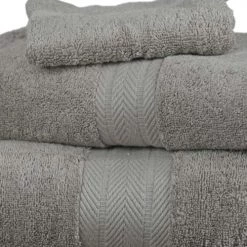 Gants de toilette Soldes -Gants de toilette Soldes ensemble de bain 3 pieces mastic 1