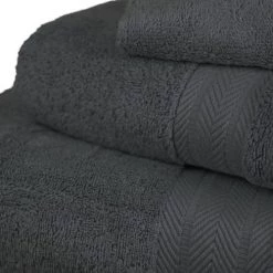 Sensei Maison Ensemble De Bain 5 Pièces Anthracite -Gants de toilette Soldes ensemble de bain 5 pieces anthracite 1