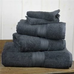 Sensei Maison Ensemble De Bain 5 Pièces Anthracite -Gants de toilette Soldes ensemble de bain 5 pieces anthracite 2