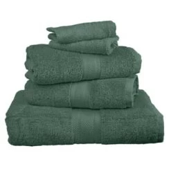 Sensei Maison Ensemble De Bain 5 Pièces Anthracite -Gants de toilette Soldes ensemble de bain 5 pieces eucalyptus 2