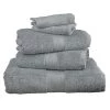 Sensei Maison Ensemble De Bain 5 Pièces Gris Perle -Gants de toilette Soldes ensemble de bain 5 pieces gris perle
