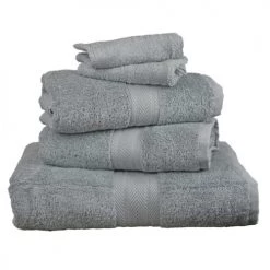 Sensei Maison Ensemble De Bain 5 Pièces Gris Perle