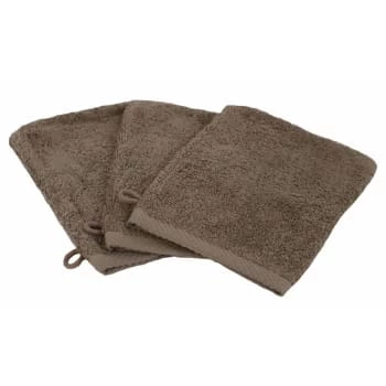 Linandelle Serviettes De Toilette ESSENTIELLE - Lot De 3 Gants De Toilette éponge 600gr Taupe 8 Linandelle Serviettes De Toilette ESSENTIELLE - Lot De 3 Gants De Toilette éponge 600gr Taupe – Image 6