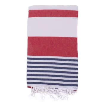 Fouta Futée Décoration De Jardin Fouta 100% Coton Avec Franges Vert Et Bleu 100x170cm 6 Fouta Futée Décoration De Jardin Fouta 100% Coton Avec Franges Vert Et Bleu 100x170cm – Image 4