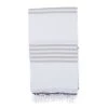 Fouta Futée Décoration De Jardin Fouta 100% Coton Avec Franges Taupe Et Beige 100x170cm -Gants de toilette Soldes fouta 100 coton avec franges taupe et beige 100x170cm 1