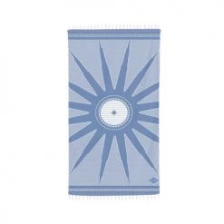 Maison Jean-Vier Décoration De Jardin Fouta Coton Bleu 90x160 Cm