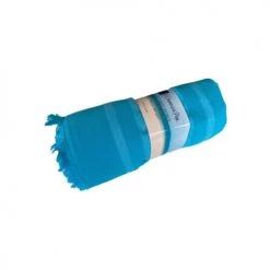 Le Comptoir De La Plage Accessoires Et Serviettes De Plage  Fouta Coton Doublée éponge Alanya Bleu Turquoise 150 X 180 -Gants de toilette Soldes fouta coton doublee eponge alanya bleu turquoise 150 x 180 4