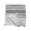 Le Comptoir De La Plage Accessoires Et Serviettes De Plage  Fouta Coton Doublée éponge Karabuk Gris 150 X 180