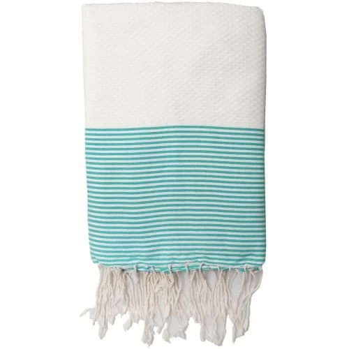 Febronie Décoration De Jardin Fouta Coton Nid D'abeille 100x200 Blanc Et Bleu Aqua 3 Febronie Décoration De Jardin Fouta Coton Nid D'abeille 100x200 Blanc Et Bleu Aqua