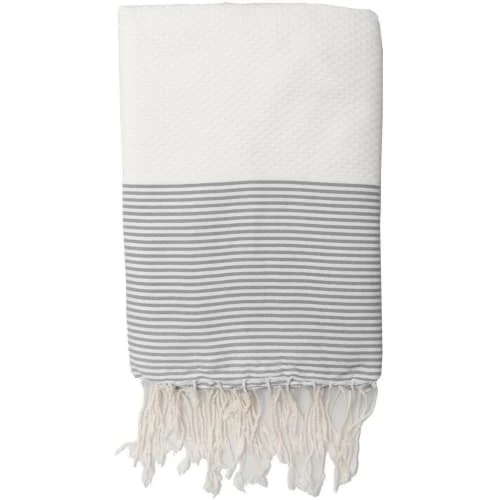 Febronie Décoration De Jardin Fouta Coton Nid D'abeille 100x200 Blanc Et Gris Perle 3 Febronie Décoration De Jardin Fouta Coton Nid D'abeille 100x200 Blanc Et Gris Perle