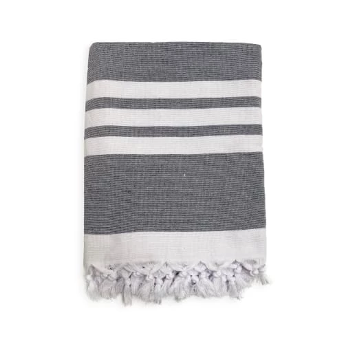 Le Comptoir De La Plage Accessoires Et Serviettes De Plage Fouta Doublée éponge Kandara Gris 140x180 340g/m² 3 Le Comptoir De La Plage Accessoires Et Serviettes De Plage Fouta Doublée éponge Kandara Gris 140x180 340g/m²