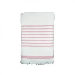 Le Comptoir De La Plage Accessoires Et Serviettes De Plage  Fouta Doublée éponge Rouge Framboise Asaga 90x160