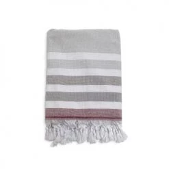 Le Comptoir De La Plage Accessoires Et Serviettes De Plage  Fouta Doublée éponge Zuma Mastic 90x160 340g/m²