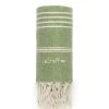 LeStoff France Accessoires Et Serviettes De Plage  Fouta En Chanvre Verte 100 X 180 Cm -Gants de toilette Soldes fouta en chanvre verte 100 x 180 cm 3