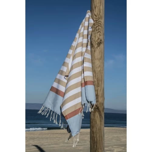 Febronie Décoration De Jardin Fouta En Coton 100x200 Beige 4 Febronie Décoration De Jardin Fouta En Coton 100x200 Beige – Image 2