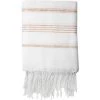 Febronie Décoration De Jardin Fouta En Coton 100x200 Blanc Et Cuivre 1 Febronie Décoration De Jardin Fouta En Coton 100x200 Blanc Et Cuivre -Gants de toilette Soldes fouta en coton 100x200 blanc et cuivre