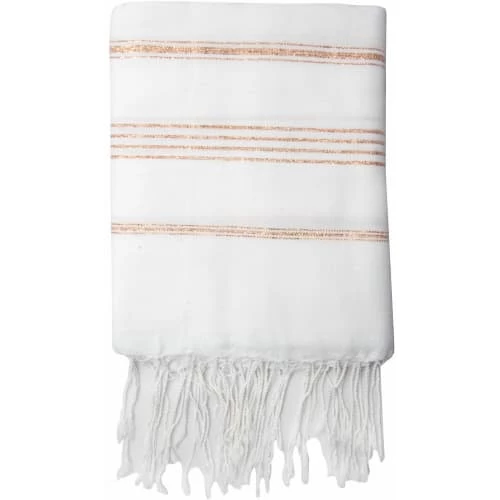 Febronie Décoration De Jardin Fouta En Coton 100x200 Blanc Et Cuivre 3 Febronie Décoration De Jardin Fouta En Coton 100x200 Blanc Et Cuivre