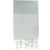 Febronie Décoration De Jardin Fouta En Coton 100x200 Gris Perle -Gants de toilette Soldes fouta en coton 100x200 gris perle 6