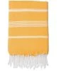 Febronie Décoration De Jardin Fouta En Coton 100x200 Jaune Safran -Gants de toilette Soldes fouta en coton 100x200 jaune safran