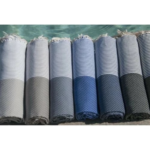 Febronie Décoration De Jardin Fouta En Coton 100x200 Noir 8 Febronie Décoration De Jardin Fouta En Coton 100x200 Noir – Image 6