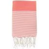Febronie Décoration De Jardin Fouta En Coton 100x200 Orange Corail -Gants de toilette Soldes fouta en coton 100x200 orange corail 4