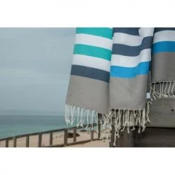 Febronie Décoration De Jardin Fouta En Coton 100x200 Taupe Clair -Gants de toilette Soldes fouta en coton 100x200 taupe clair 10