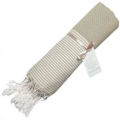 Febronie Décoration De Jardin Fouta En Coton 100x200 Taupe Clair -Gants de toilette Soldes fouta en coton 100x200 taupe clair 20