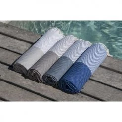 Febronie Décoration De Jardin Fouta En Coton 100x200 Taupe Clair -Gants de toilette Soldes fouta en coton 100x200 taupe clair 21