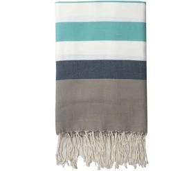 Febronie Décoration De Jardin Fouta En Coton 100x200 Taupe Clair