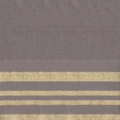 Febronie Décoration De Jardin Fouta En Coton 100x200 Taupe Clair Et Or -Gants de toilette Soldes fouta en coton 100x200 taupe clair et or 4